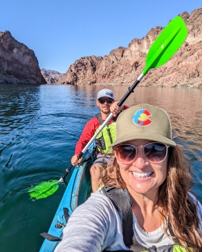 Kelli Chiri on a paddle trip in Arizona