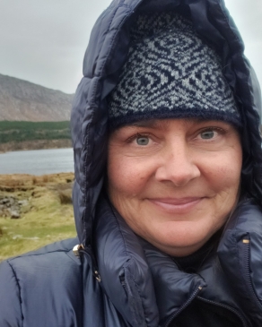 Kelly Reading in Connemara, Ireland