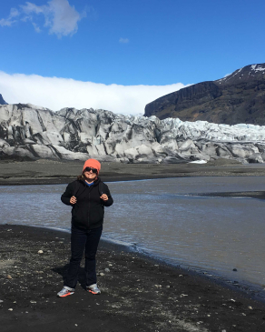 Rebekah McLain in Iceland