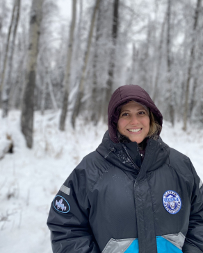 Tiffany Azzara in snowy Alaska