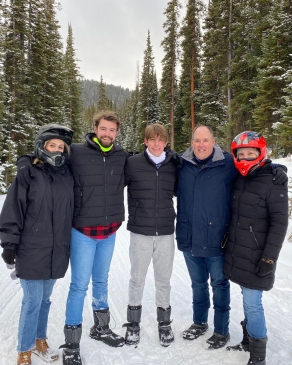 Vito Zuppardo and family in Vail, CO