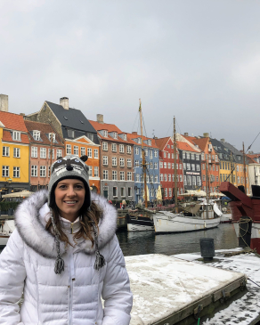 Jackie Contaldo in Nyhavn, Denmark