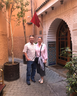 Sarah Cowell in Marrakech