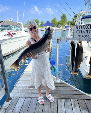 Dianne with fish