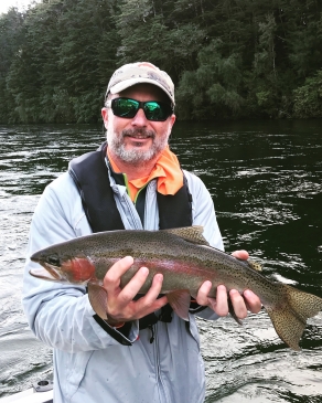 David Burgess holding a fish