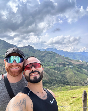 Juan Vargas and his friend