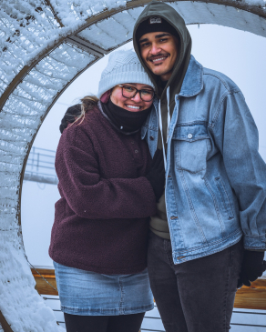 A photo of Andy and his wife