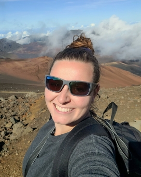 A photo of Emily in the mountains of Hawaii. 