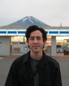 A photo of James in Japan. 