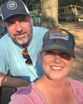 A photo of Missy with her partner. 