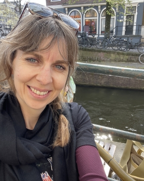 A photo of Joy in Amsterdam. 