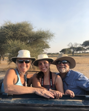 A photo of Tiffany on an African safari. 