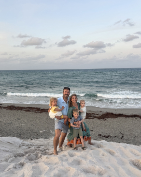 Lexie and her family on a Florida beach. 
